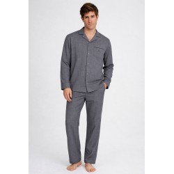 PIJAMA HOMBRE POPLIN OSCURO