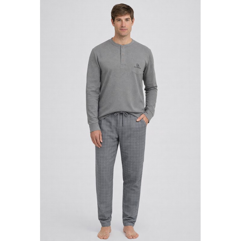 PIJAMA HOMBRE INTERLOCK-POPLIN