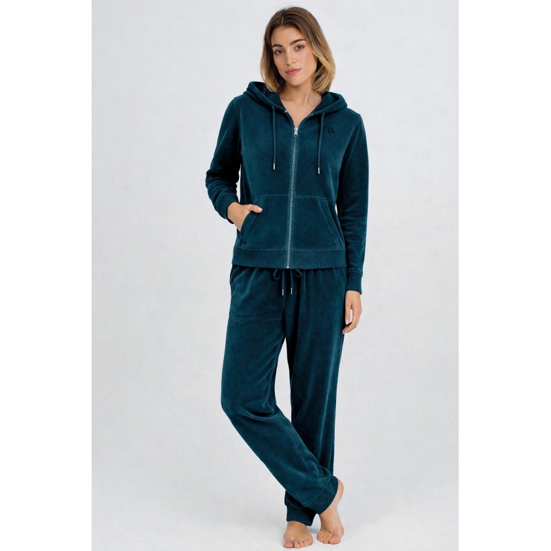 PIJAMA CAPUCHA MUJER VELOUR